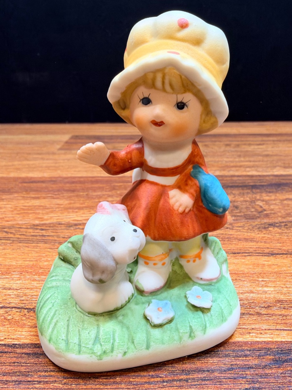 HOMCO Girl with Dog Figurine #1430